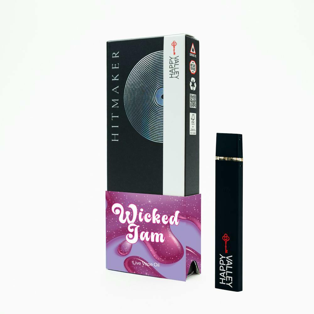 happy valley disposable vape Hitmaker Disposable Vape .5g - Wicked Jam | East boston, MA