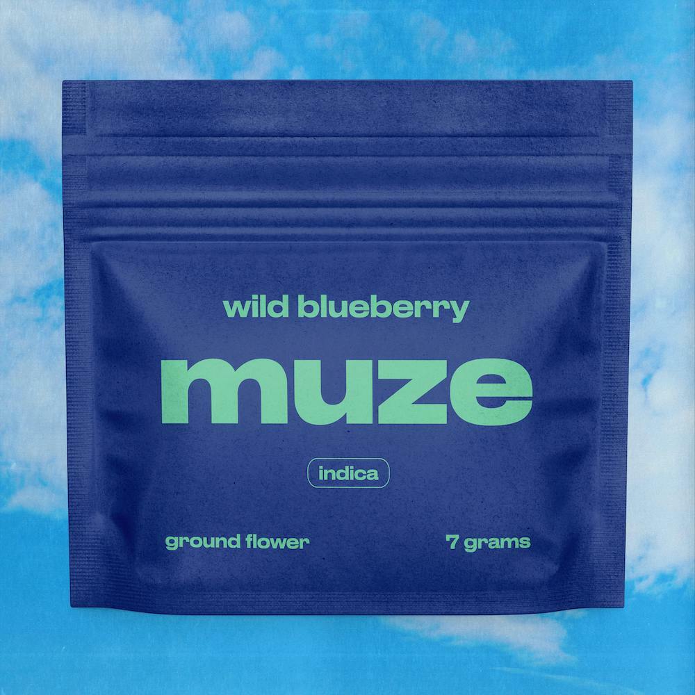 muze - Flavored Ground Flower 7g - Wild Blueberry Strain | East