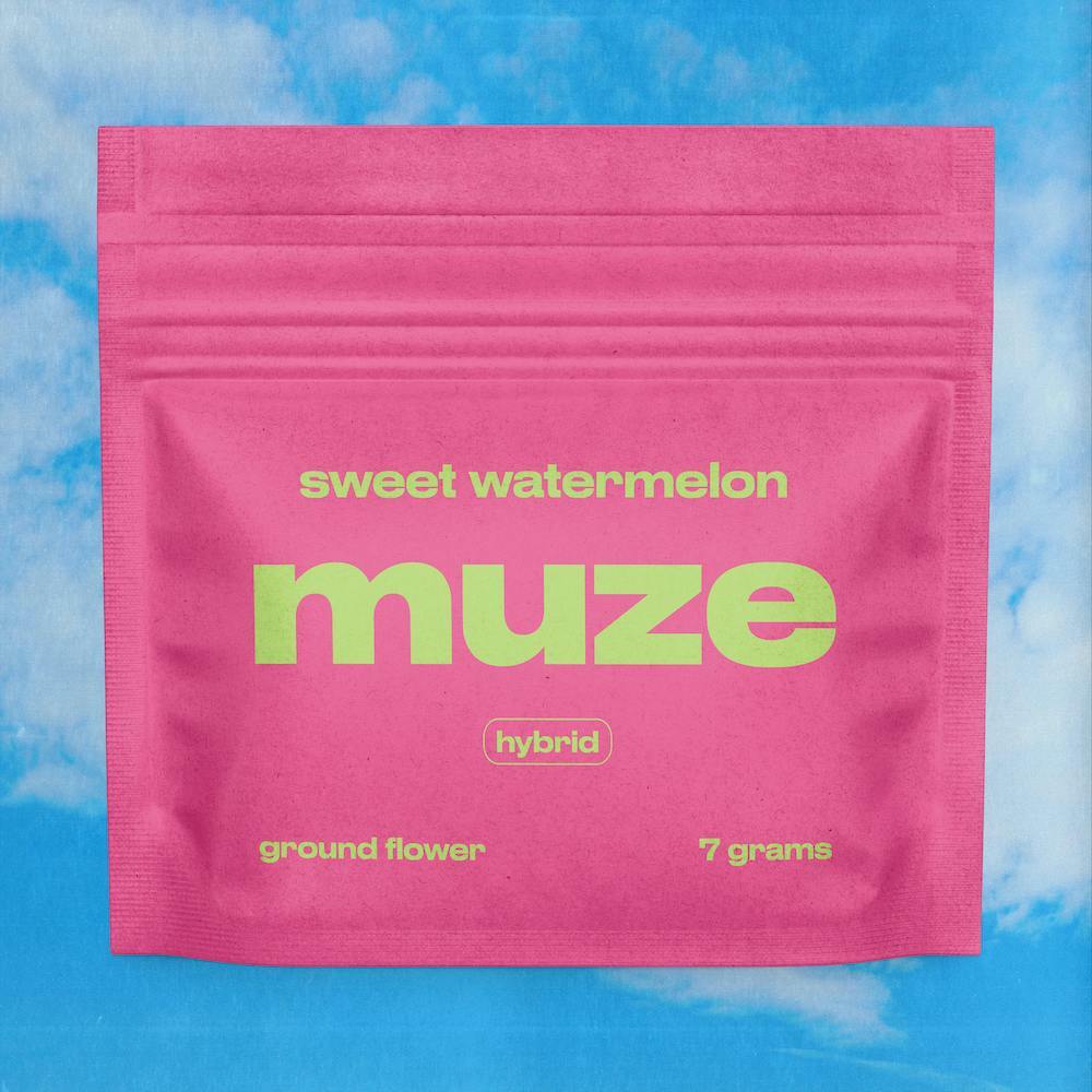 muze - Flavored Ground Flower 7g - Sweet Watermelon Strain | East